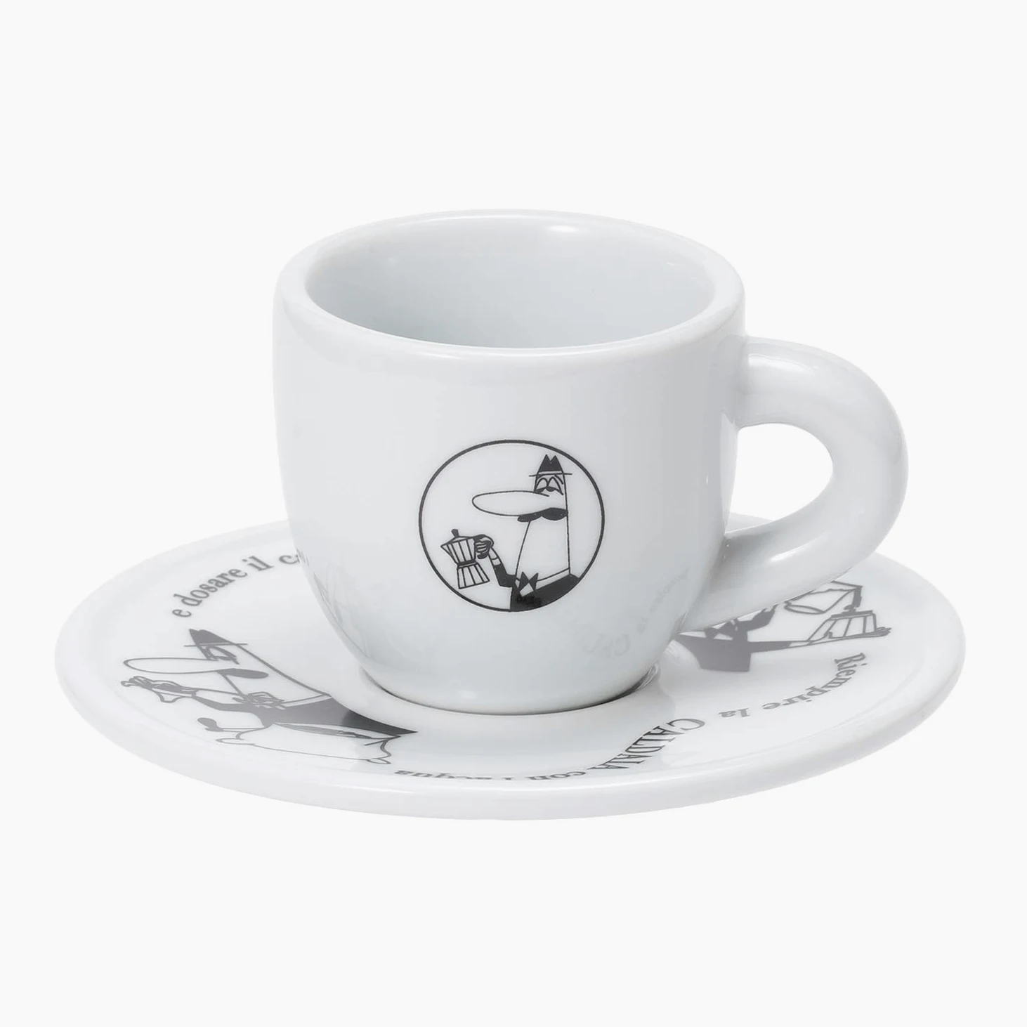 Bialetti Set 4 TAZZINE Moka CAROSELLO Tazze Colazione, Multicolore, Unico, 4