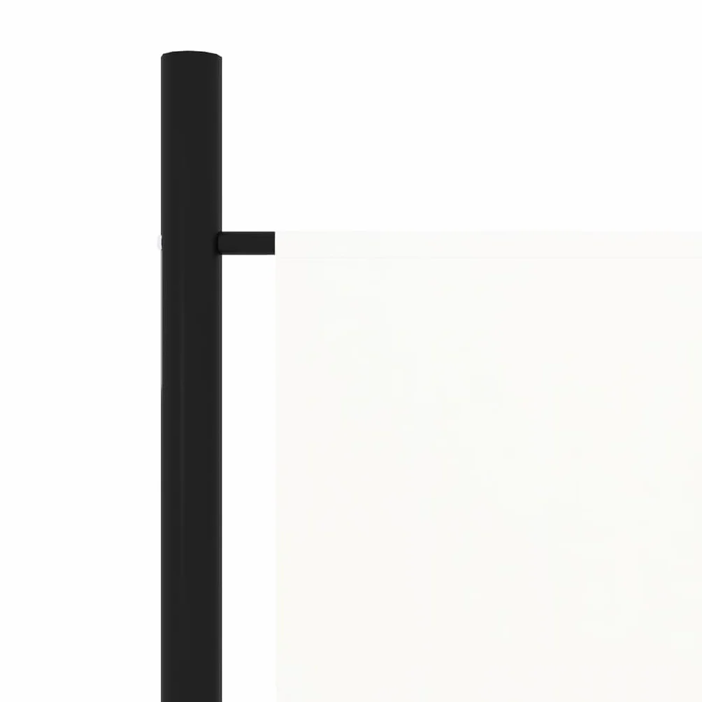 vidaXL Paravento a 3 Pannelli Divisorio Separè Byobu Pieghevole Schermo Separatore Ambienti Interni Protezione Privacy Bianco 150x180 cm
