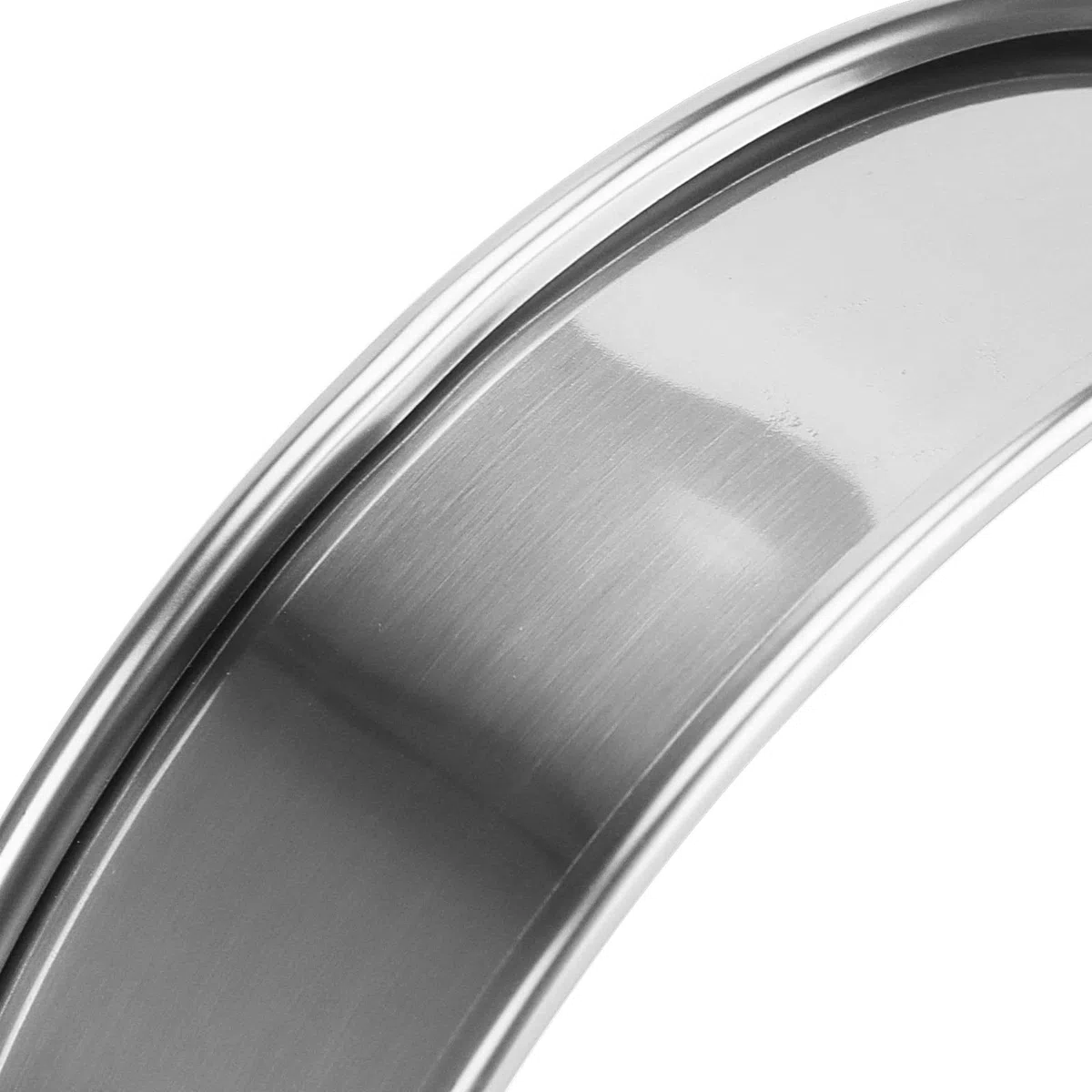 JAPCHET 25 anelli da 10 cm, in acciaio inox, per muffin, per torte e muffin, doppio arrotolato, per supporto della cucina