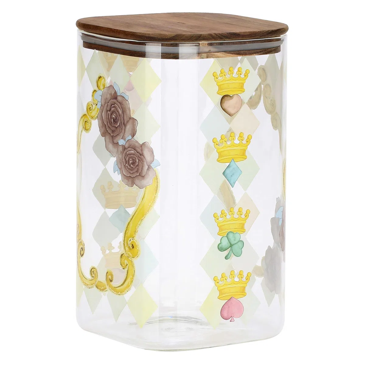 THUN Biscottiera in Vetro Borosilicato Incanto di Primavera, 4 L