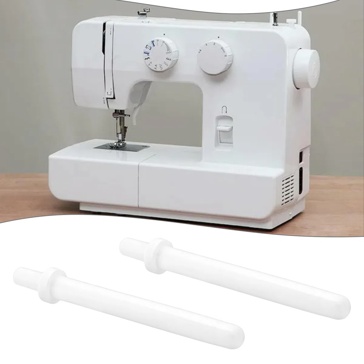 EMSea Perno Rocchetto Da Cucito 63mm Parti Da Cucito In Plastica Perno Di Ricambio Per Cucito Compatibile Con Singer Macchina 7464 7465 7466 7467 Bianco
