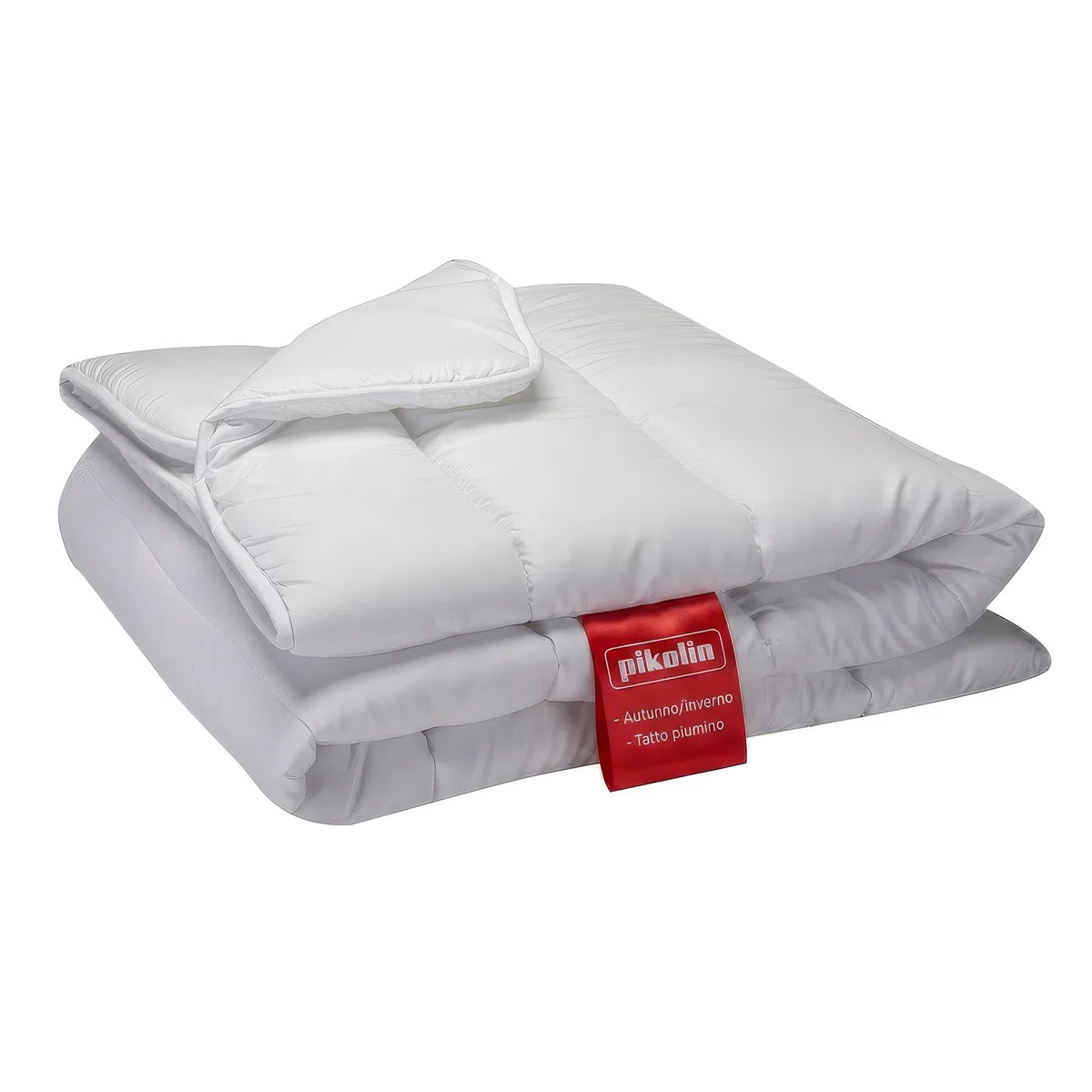 PIKOLIN Piumino Matrimoniale Autunno Inverno 220 x 220 cm Fibra Ecolofil Effetto Piuma 300gr Certificato Oeko-Tex - Piumone Traspirante, Anallergico e Lavabile
