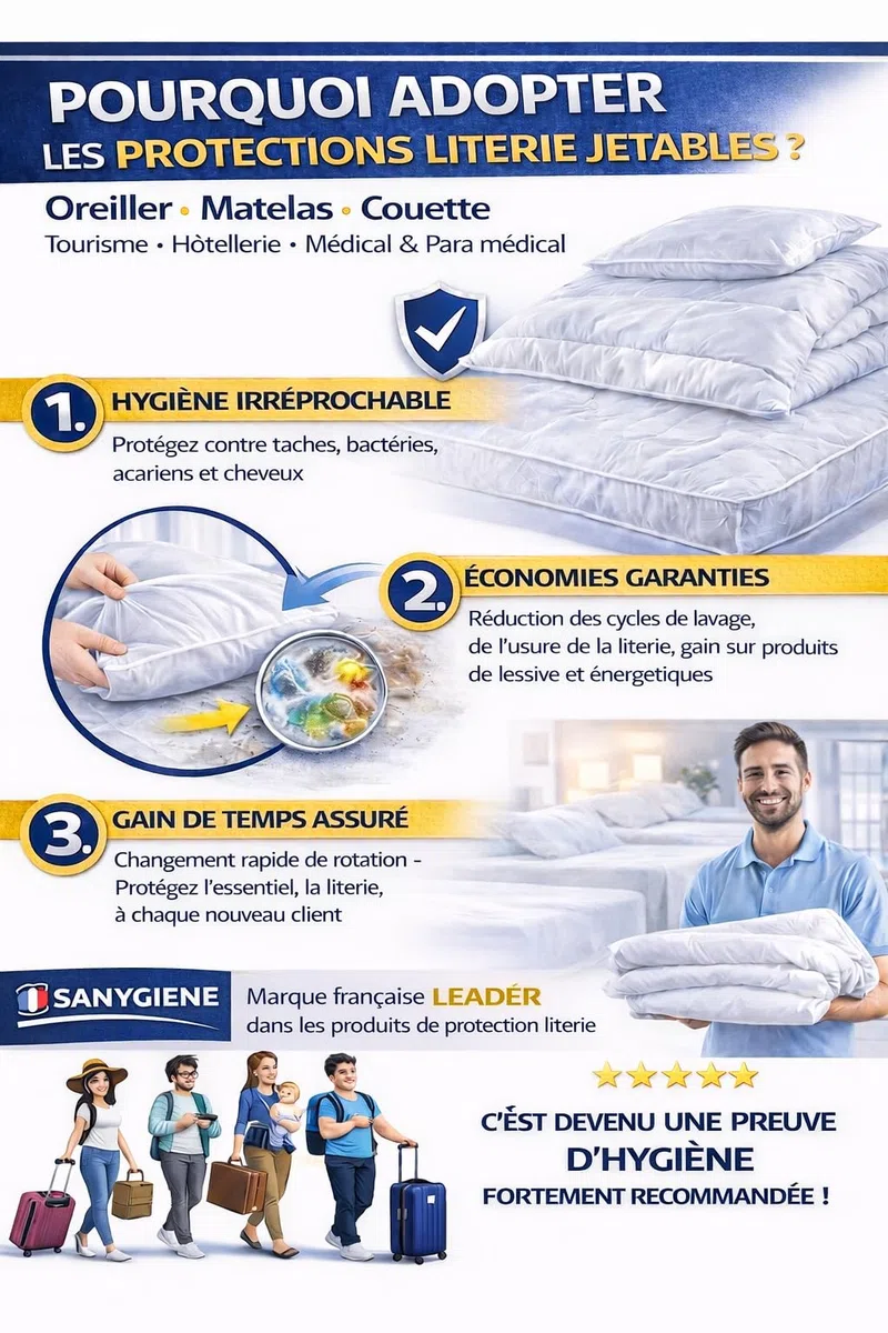 Protezione per cuscino igienico 50 x 70 cm | Set di 25 federe usa e getta | protezione anti compiacimenti - acari - allergia - capelli - microbi e batteri | Igiene biancheria da letto medica e turismo
