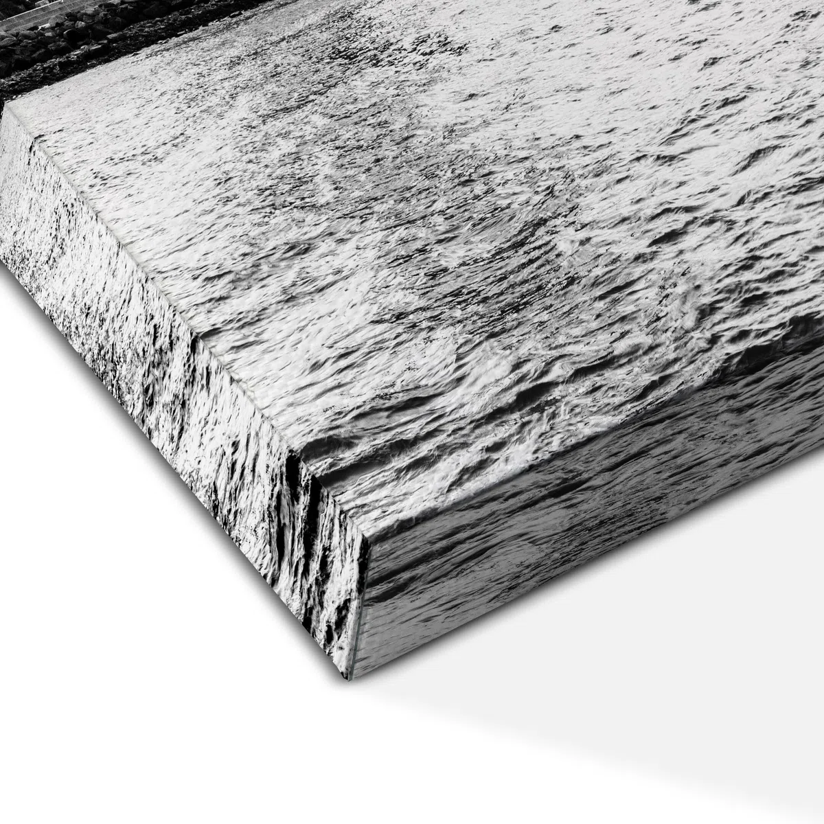 LUMASOUL Quadri Moderni Soggiorno - Quadri Camera da Letto Motivo Città - Poster da parete con cornice in legno e telaio - Stampe da Parete 120x80 cm Motivo Architettonico - Nero - Bianco