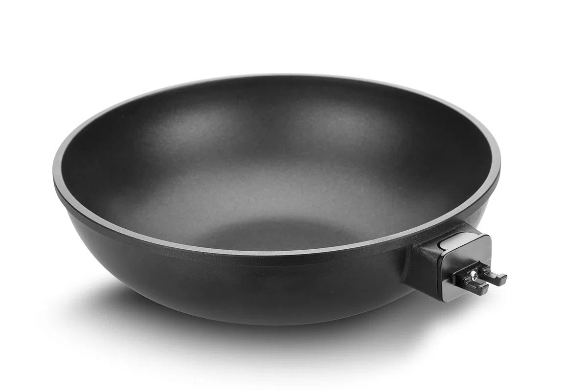 Tescoma 605058 SmartClick Wok Antiaderente Induzione Manico Removibile, 28 cm