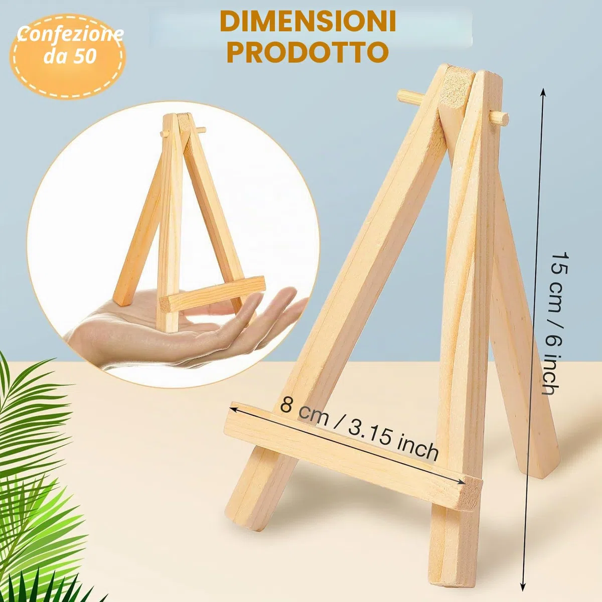 JMIATRY cavalletti piccoli in legno, cavalletto da tavolo, mini cavalletto in legno per decorazione di nozze, decorazione da tavolo, artigianato da pittura, album fotografico