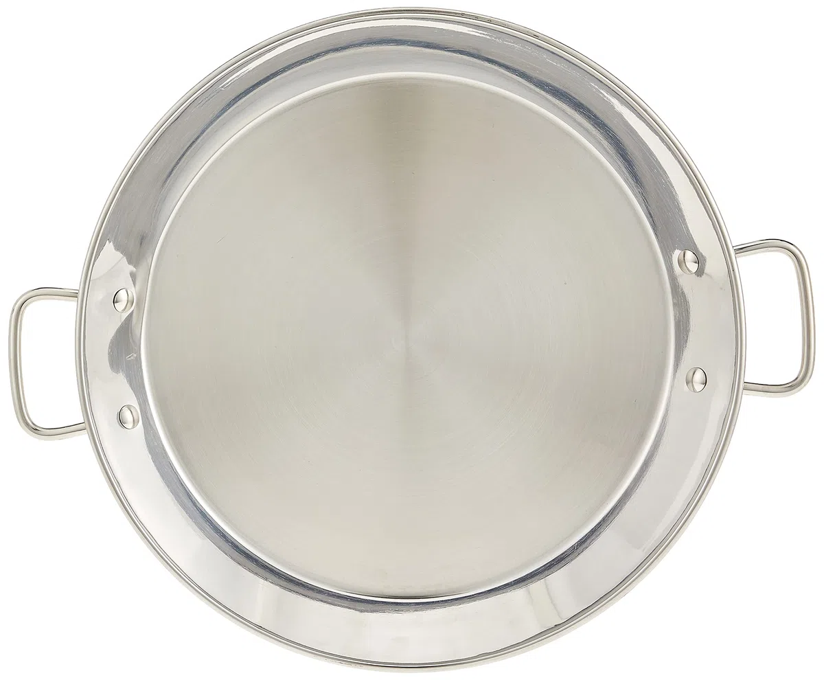 Guison – Padella per paella valenciana, in acciaio inox, 36 cm
