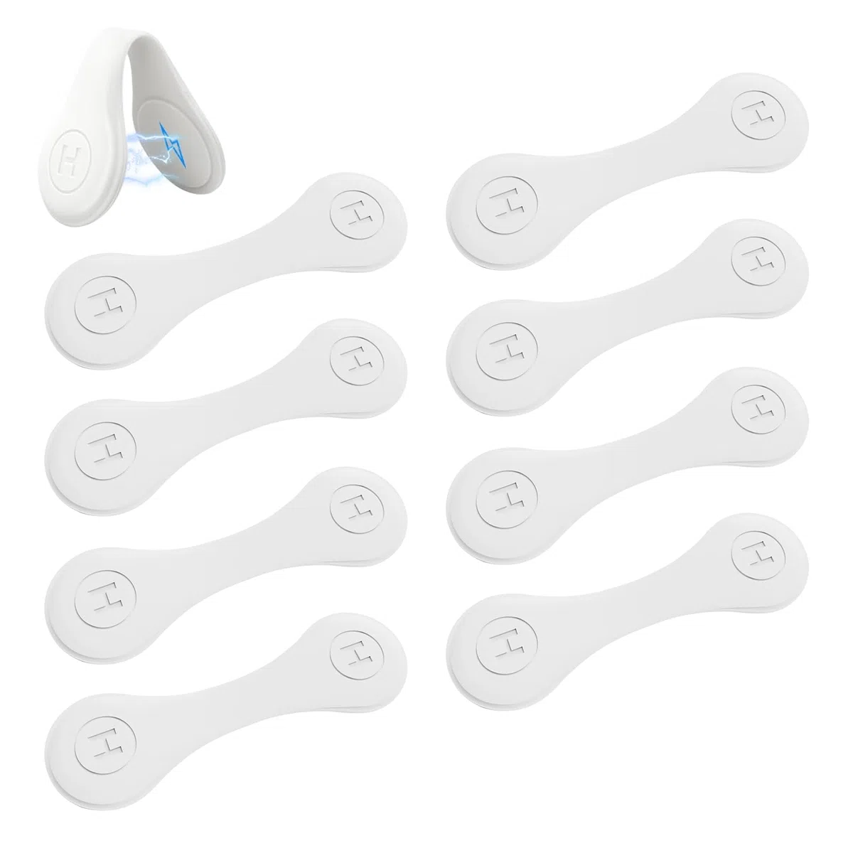 Clip Magnetiche in Silicone per Tenda da Doccia, Confezione da 8 Bianchi, Dispositivo Anti-Schizzi Potente per Vasca e Doccia, Facile da Installare, Versatile Come Segnalibro o Organizzatore