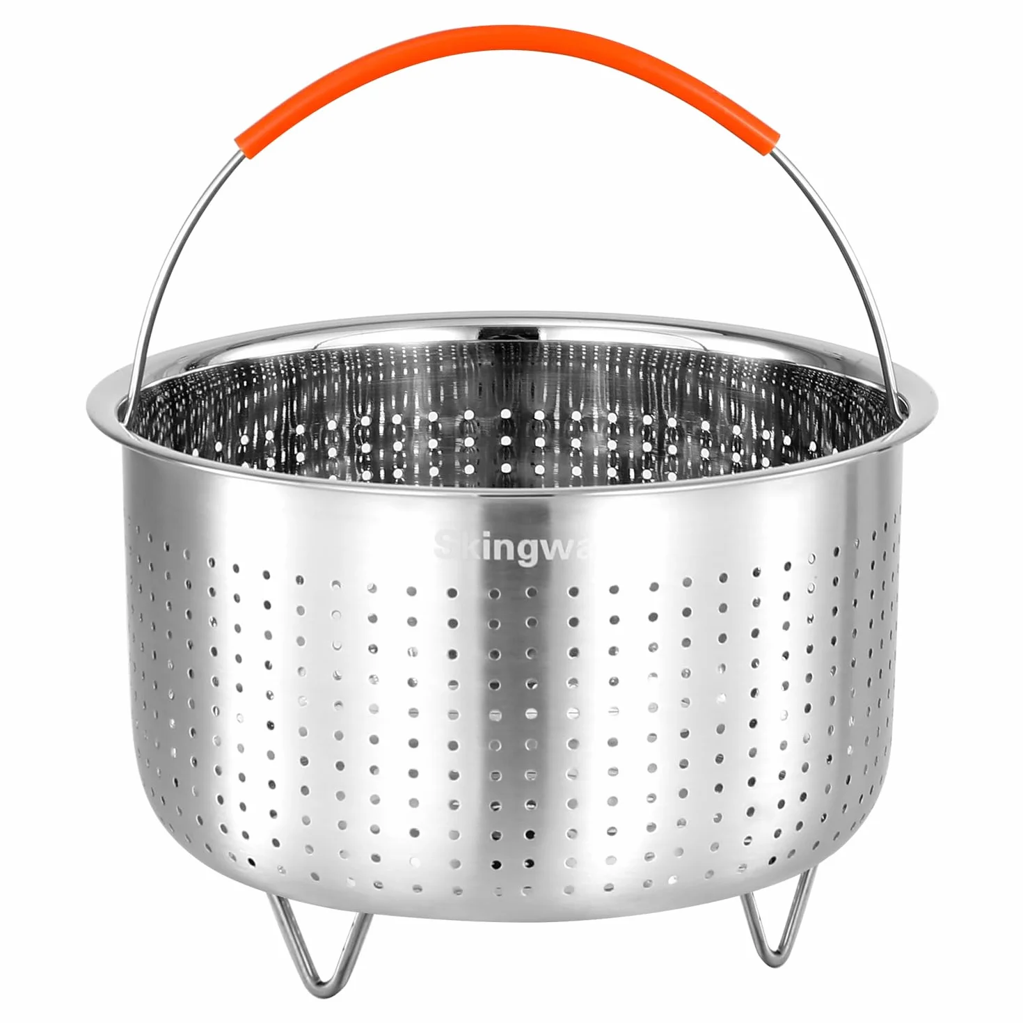 Cestello per cottura a vapore per pentola istantanea, inserto in acciaio inox per pentole (8L)