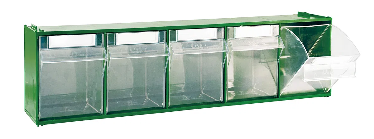 Cassettiera Mobil Plastic Modello 'Madia 3' - 5 Cassetti - Verde
