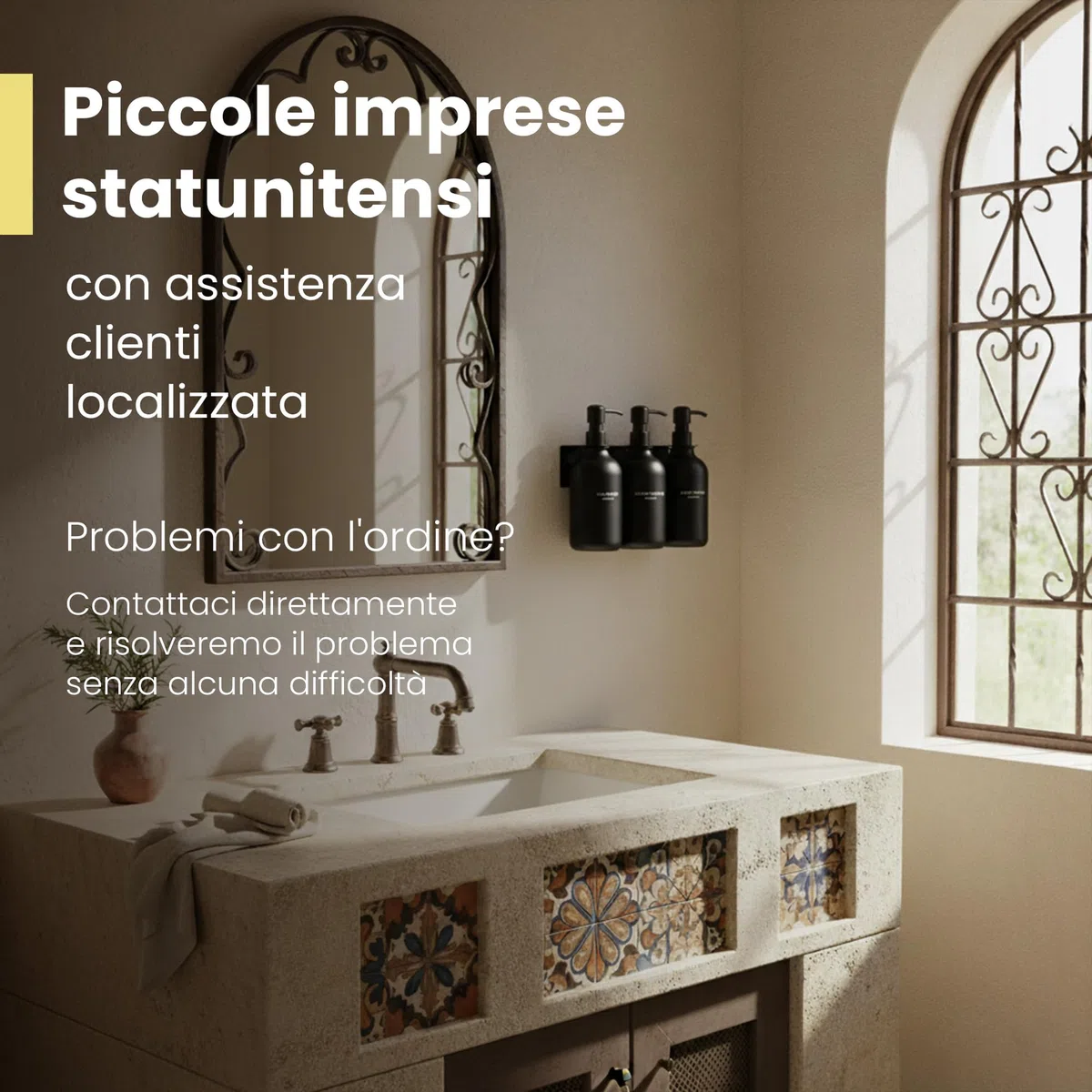 MaisoNovo Dispenser Per Shampoo E Balsamo - Dispenser Per Sapone Da Doccia Con Montaggio A Parete - Set Da 3 Flaconi In Plastica Nera Da 500 ml Con Pompe Nere - 3 Scomparti Senza Foratura