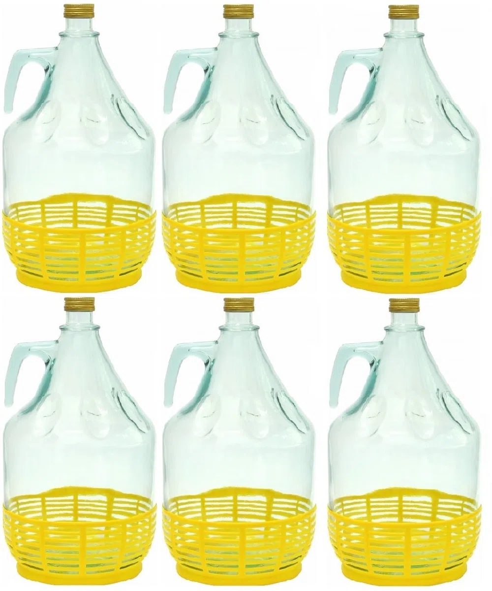 BDP5Z - Set di 6 palloncini in vetro, 5 l