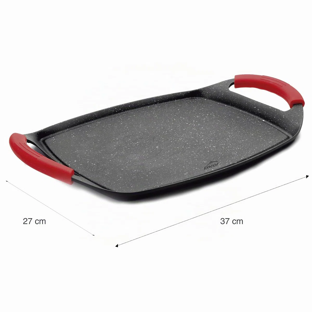 Lacor 25547- Piastra/Grill di Alluminio pressofuso, 37 cm