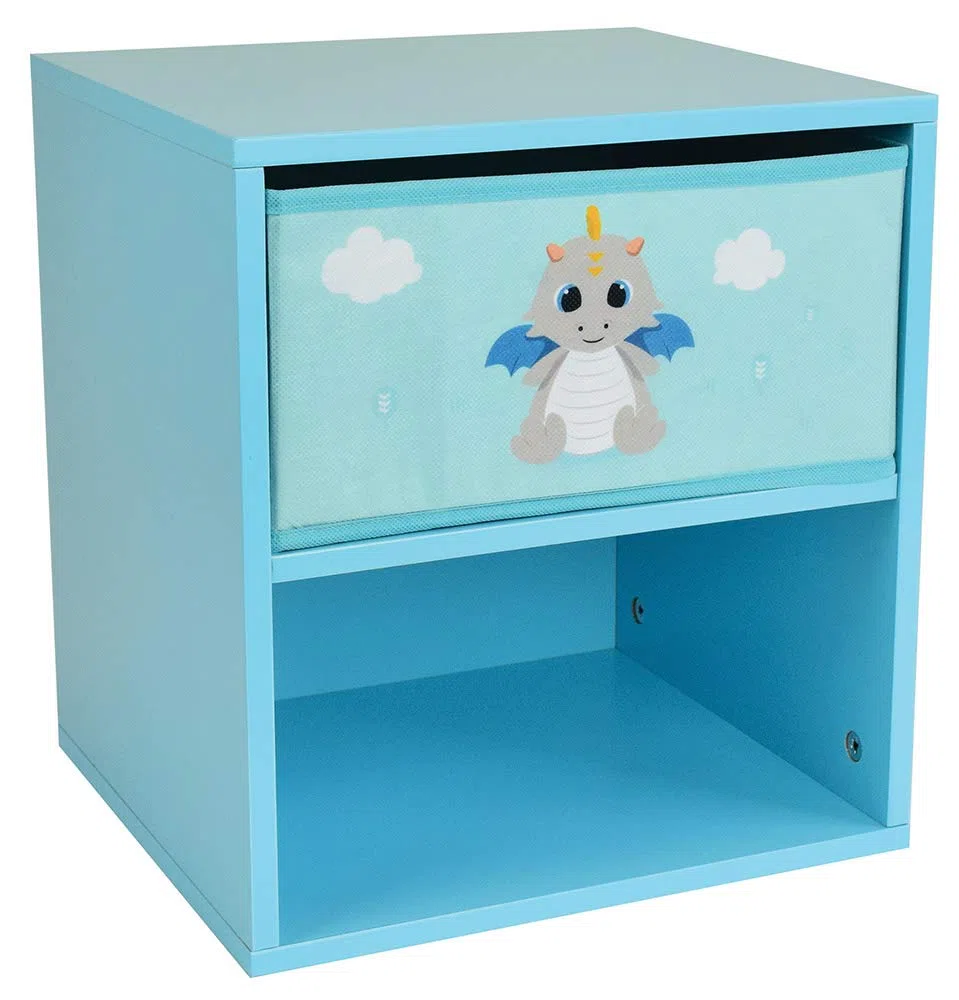 LEON LE DRAGON Chevet avec un tiroir +- 36 x 33 x 30 cm pour enfant