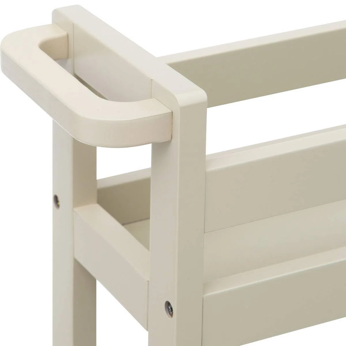 5five - carrello a 3 livelli colorama, beige naturale