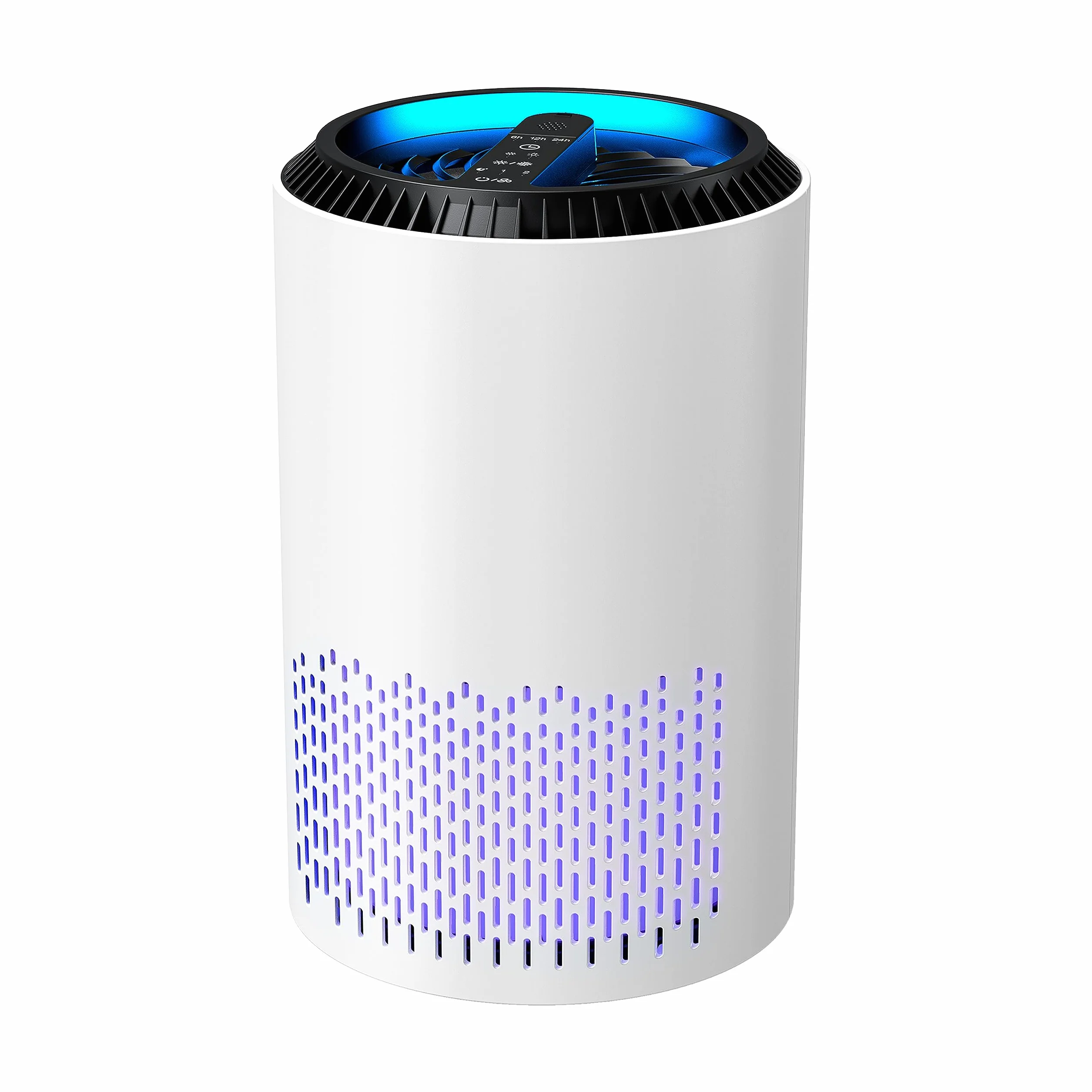 Purificatore D' Aria Portatile Air Purifier Con Filtro Hepa H13 22 Watt Elimina Odori Pollini Polvere Con Timer Ideale Per Camera Da Letto Soggiorno Bagno Ufficio Seminterrato 20 Mq Bianco