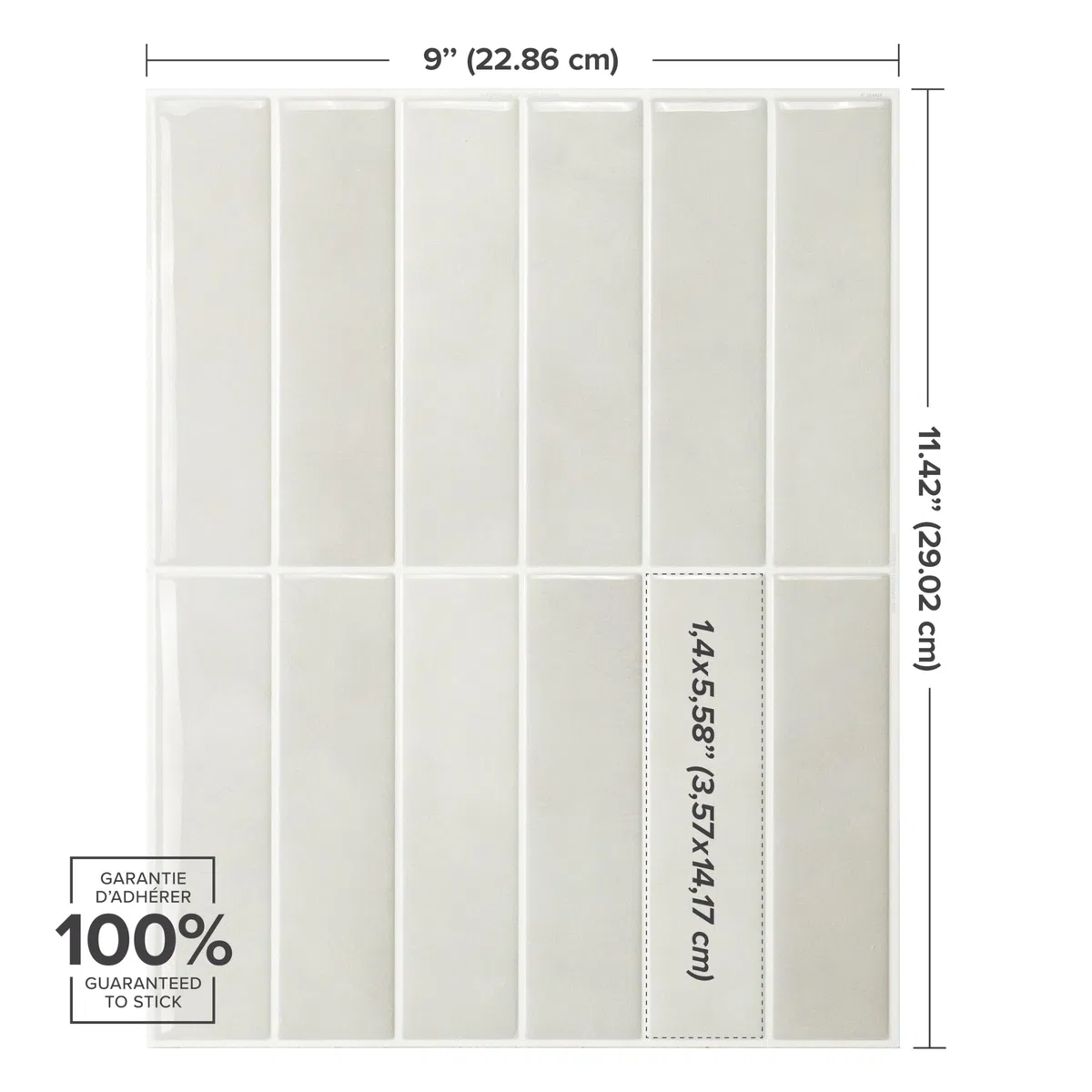 Smart Tiles Piastrelle Adesive 3D per Cucina e Bagno - Morocco Bianco, 5 Mattonelle Adesive 29x22,86 cm, Paraschizzi Cucina, Impermeabile, Resistente al Calore, Pannelli Decorativi, Prodotto in Canada