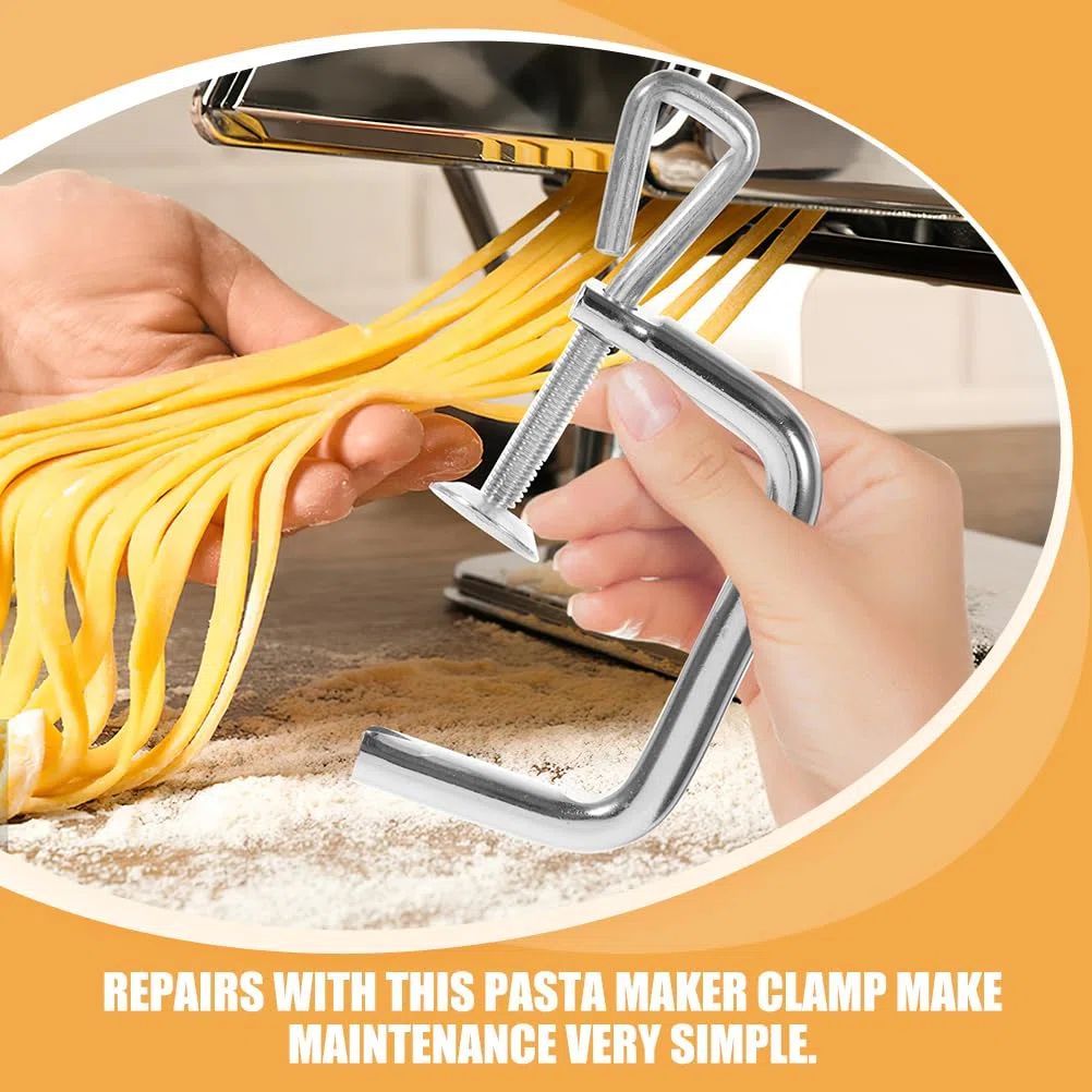 Amosfun Clip Di Fissaggio Per Macchina Per La Pasta Manuale 6.10X2.76X0.39In Accessorio Di Ricambio Per Macchine Per La Pasta Confezione Da 2 Pezzi Per Uso Domestico
