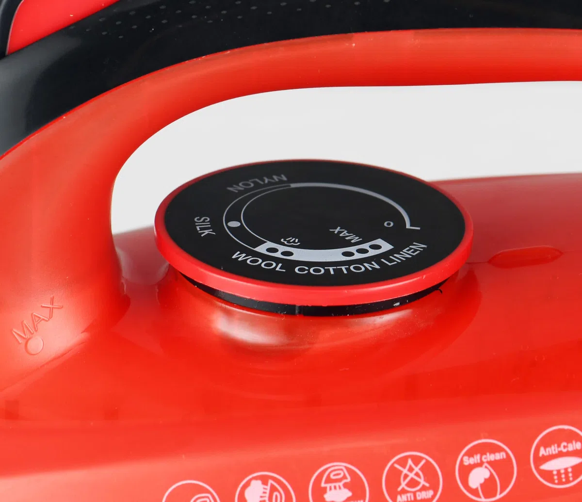 SENYA - Ferro da stiro a vapore senza fili, flusso di vapore 35 g/min, 2400 W suola in ceramica, rimozione della stiratura verticale rosso semplice Move V2