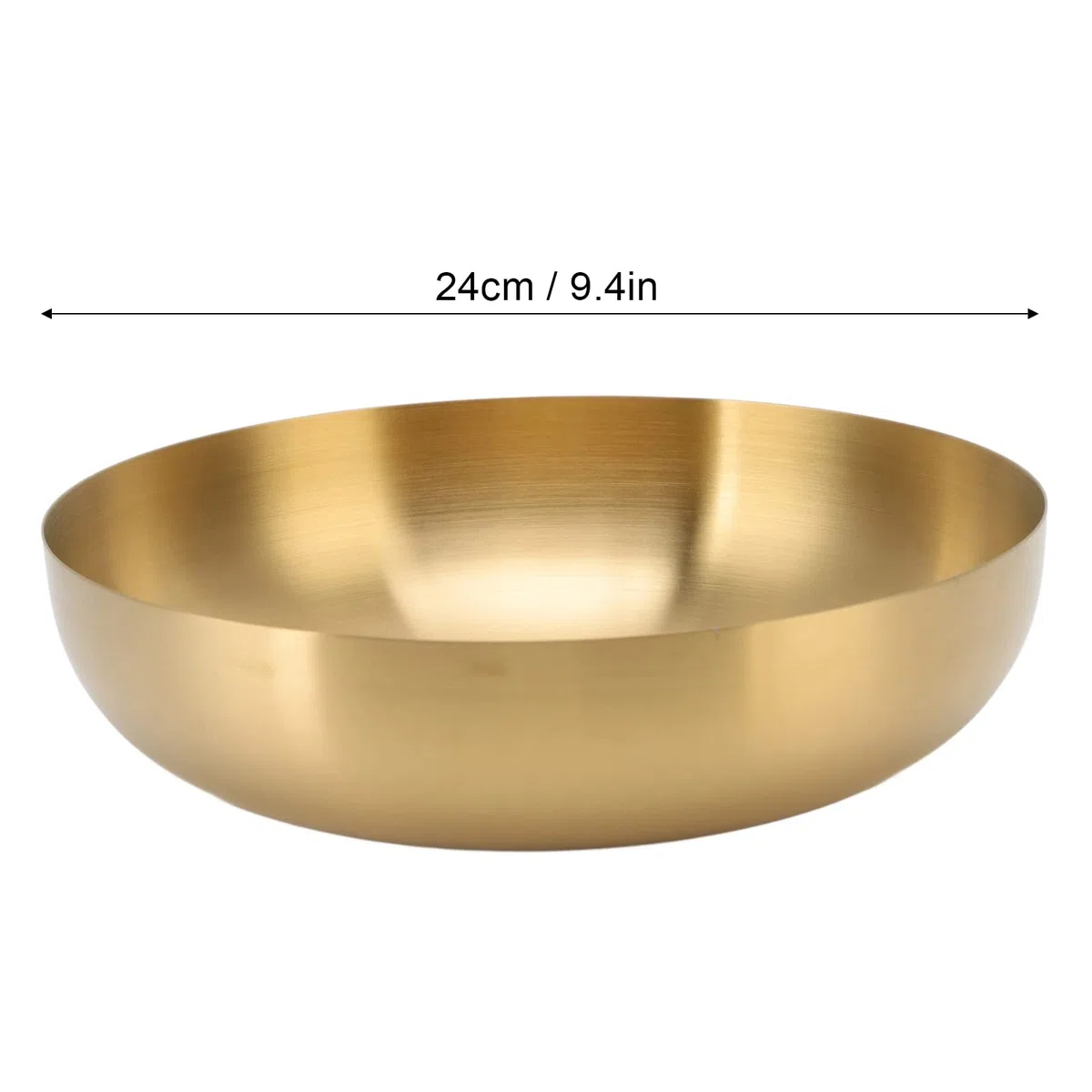 Jenngaoo Insalatiera Acciaio Inox, 2000 ML Insalatiera Dorata Ciotole Cucina per Zuppe, Noodle, Cibi Cotti, Insalate, Frutta