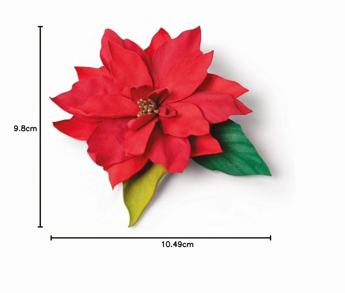 Sizzix Thinlits Set di Fustelle per Fiori 3D Natalizi - Stella di Natale Elegante - 5 Pezzi