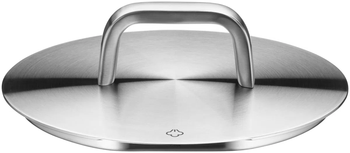 WMF Iconic - Pentola piccola da 18 cm, coperchio in acciaio inox di alta qualità, a induzione da 2,3 l, con manici che riducono il calore, in acciaio inox Cromargan lucido, non rivestito