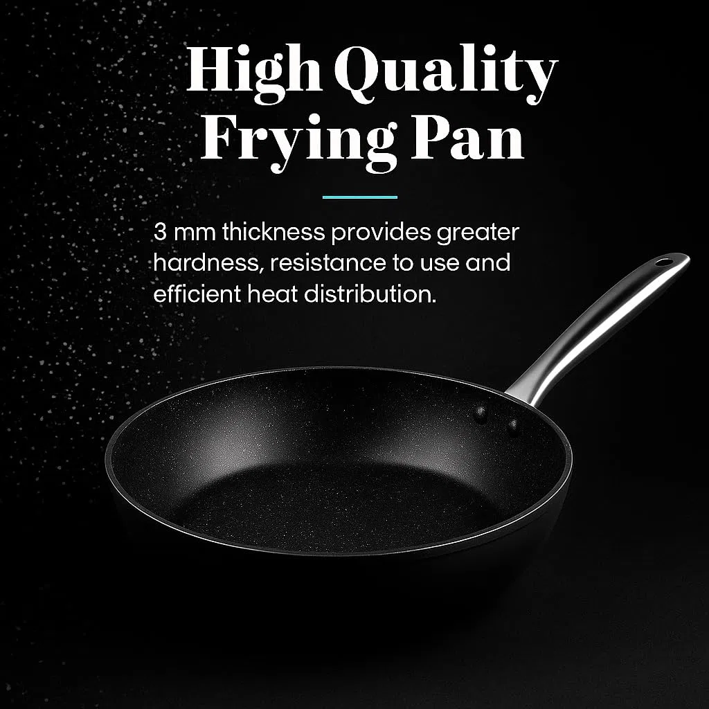 WECOOK! Ecochef Titanio Padella Induzione 18cm, Antiaderente QUANTANIUM Ecologico 5 Strati, senza PFOA, Alluminio Forgiato, 4mm di Spessore, Vitroceramica, Gas, Lavastoviglie