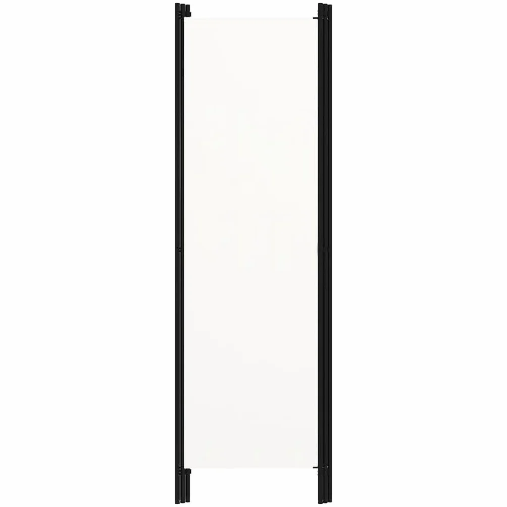 vidaXL Paravento a 3 Pannelli Divisorio Separè Byobu Pieghevole Schermo Separatore Ambienti Interni Protezione Privacy Bianco 150x180 cm