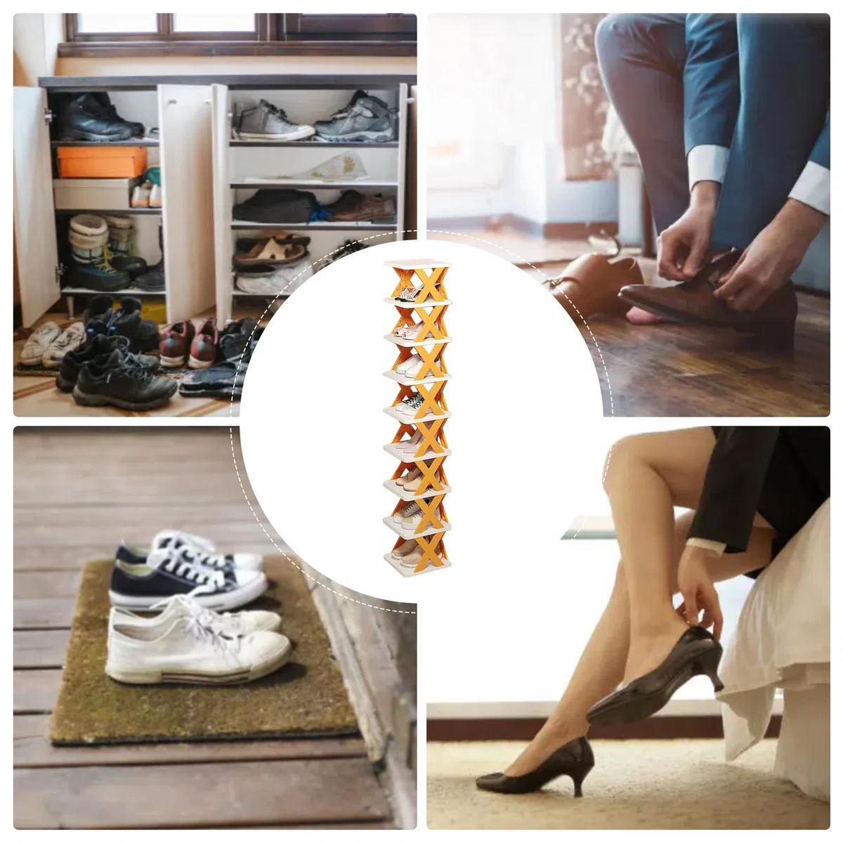 Scarpiera sottile – Organizer verticale multistrato per scarpe, per riporre scarpe da ginnastica in ingresso per, piccoli appartamenti e armadi