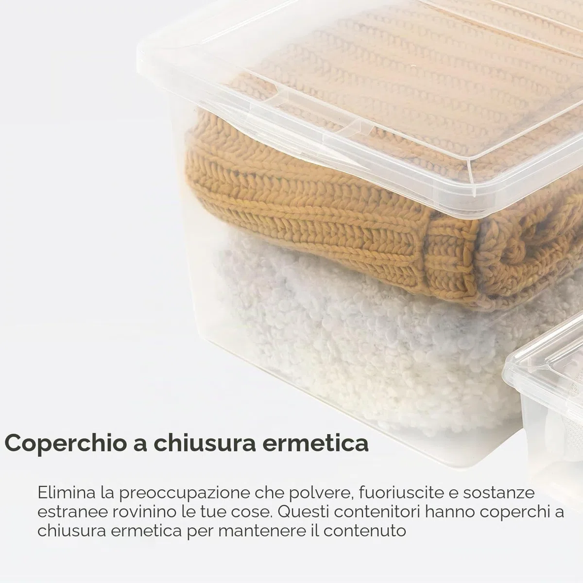 Iris Ohyama Scatole Portaoggetti, 5L, Set di 10, Trasparente, Chiusura facile, Impilabile, Plastica Trasparente, Per Armadio, Scaffali, Scuola, Organizzazione, Giocattoli, Cartoleria, Scarpe, CNL-5