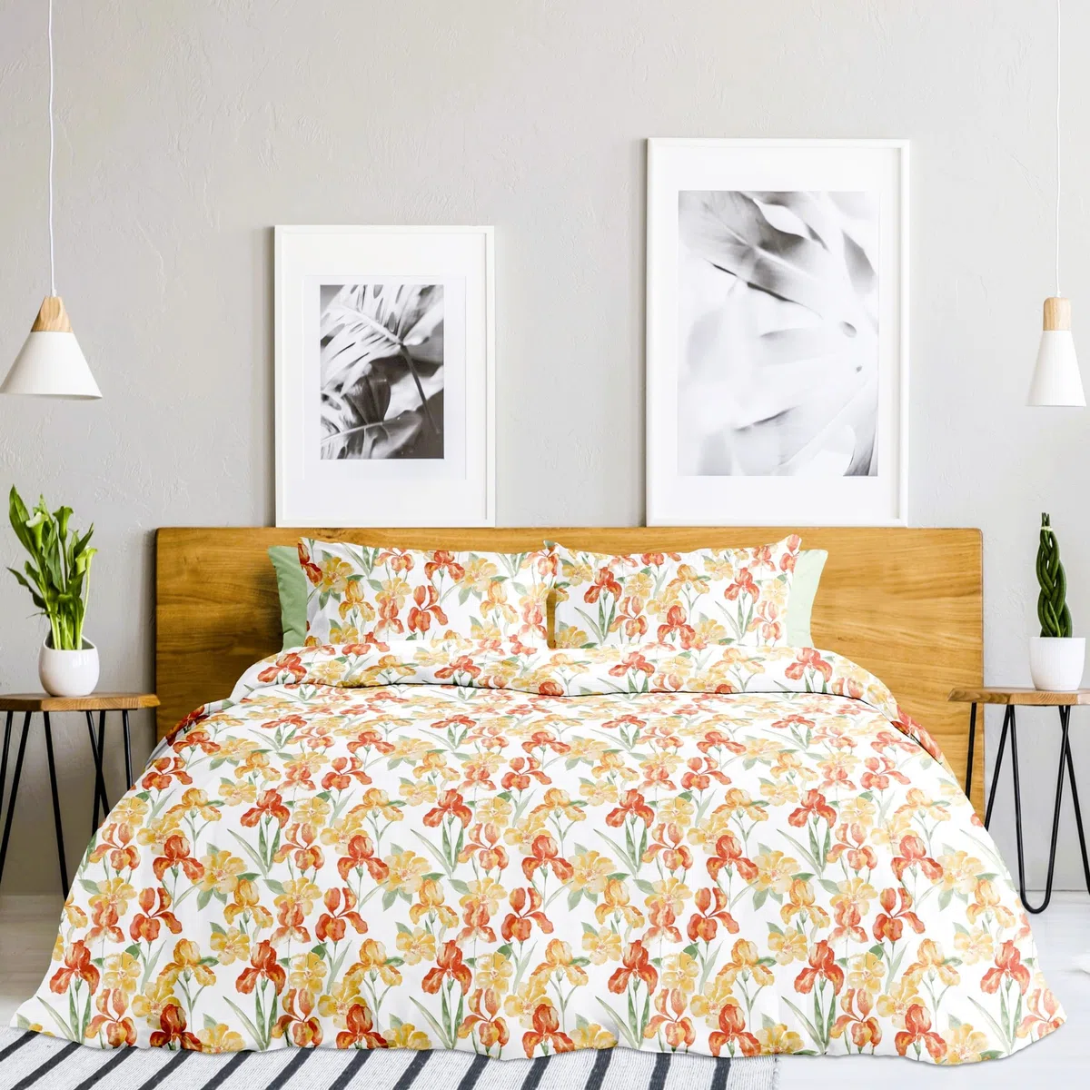 PARAH Set Copripiumino Matrimoniale Doubleface 250x200 cm con Patella 40 cm + 2 Federe 50x80 cm – 100% Cotone Morbido di Alta Qualità