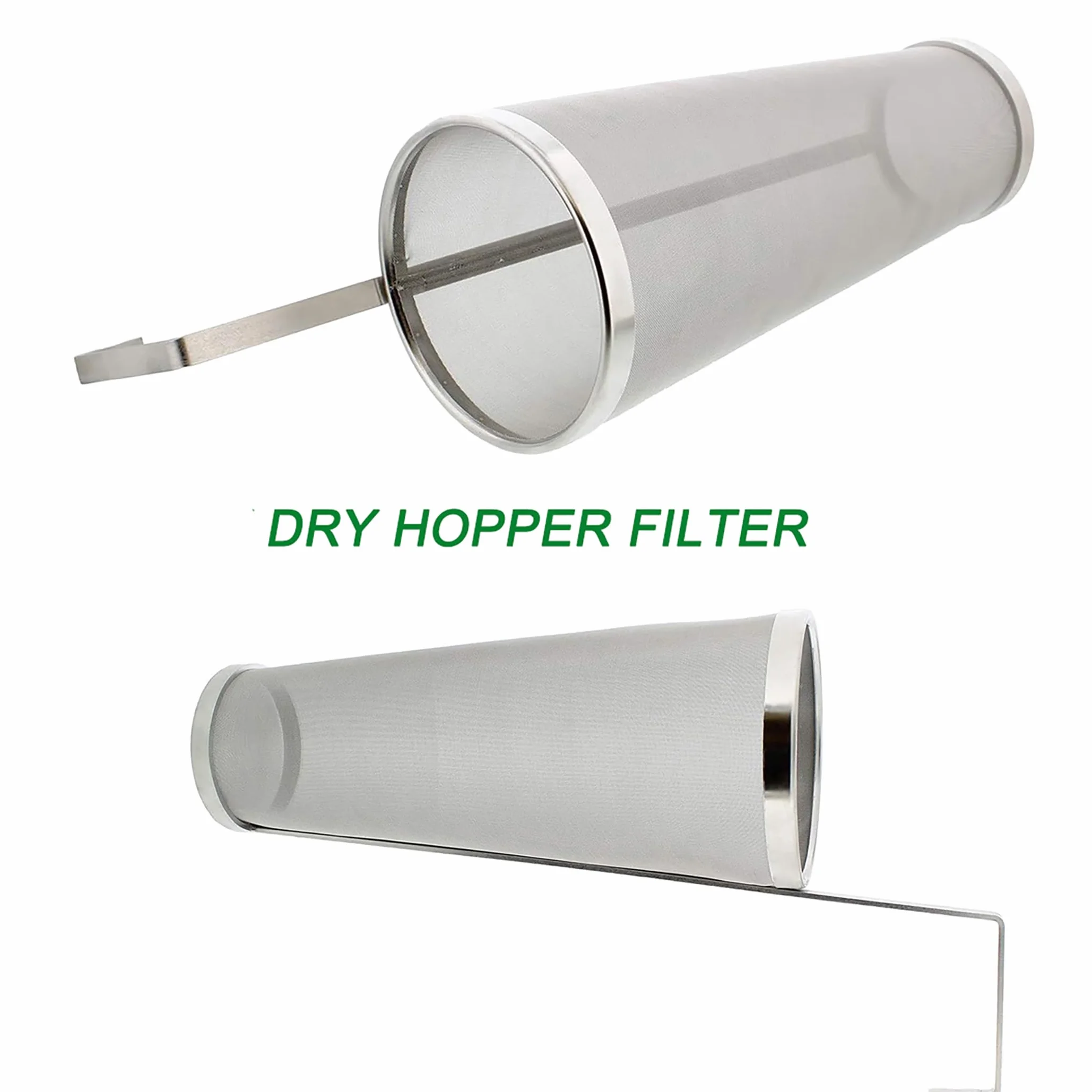 Brewing Hopper Spider Strainer, Stainless Steel 1 Gallon 300 Micron Mesh Cartridge Hop Spider Birra Luppolo Filtro Homebrew Luppolo Birra Tea Kettle Filtro per Birre