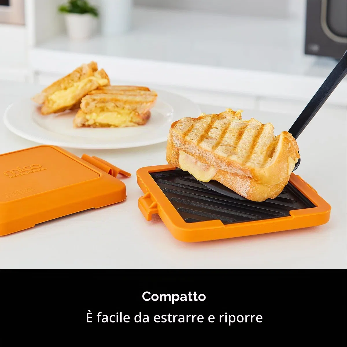 Morphy Richards Mico 511644 - Macchina per toastie e grill per microonde, in silicone, rivestimento antiaderente, tecnologia Heatwave, compatta, lavabile in lavastoviglie, cottura rapida/facile