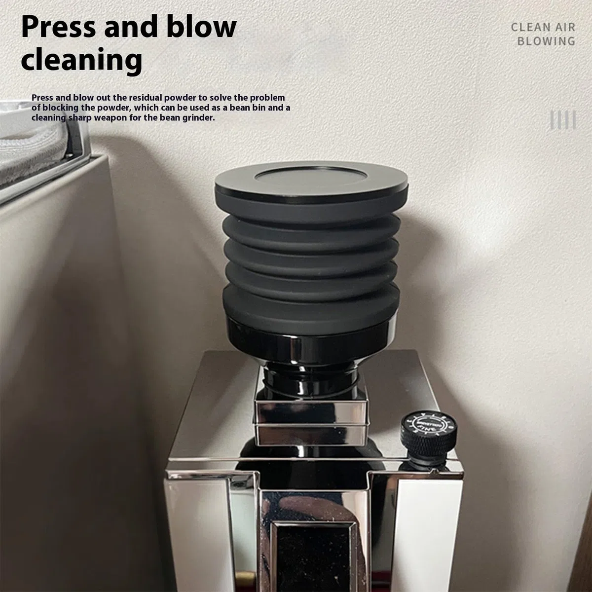Alte Prestazioni Caffè Bean Grinder Dose Hoppers con Food Grade Silicone Seal Technology Bellow per MMG Pulizia Grinder Cover