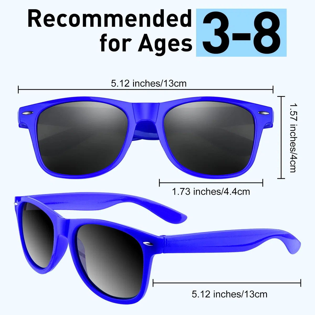 Morcheiong 8/16/32/48 Pezzi Occhiali da Sole per Bambini Colori Fluo, Occhiali da Sole per Feste, Regali Divertenti per Feste di Compleanno, Spiaggia e Feste in Piscina