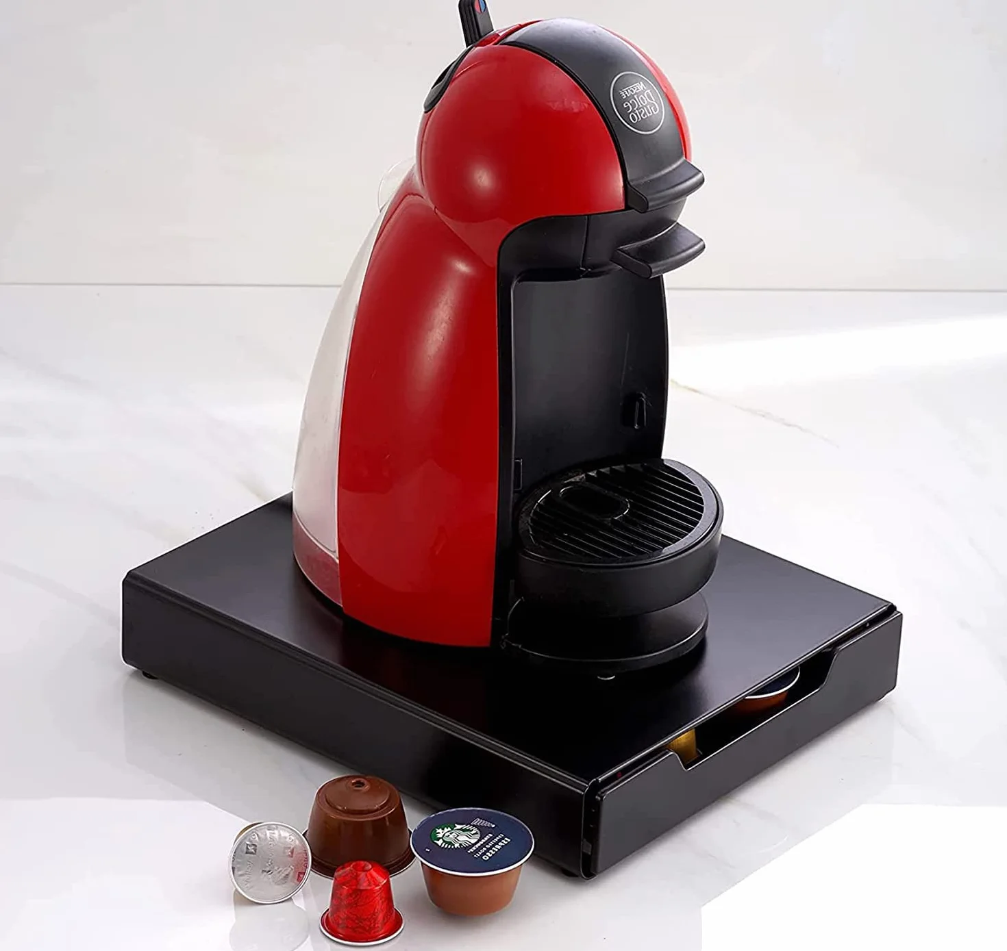 Miuly Porta capsule T-Disc Caffè Cialde Caffè Cassetto Porta Caffè Cassetto Porta Macchina da Caffè-Capacità 20 Capsule