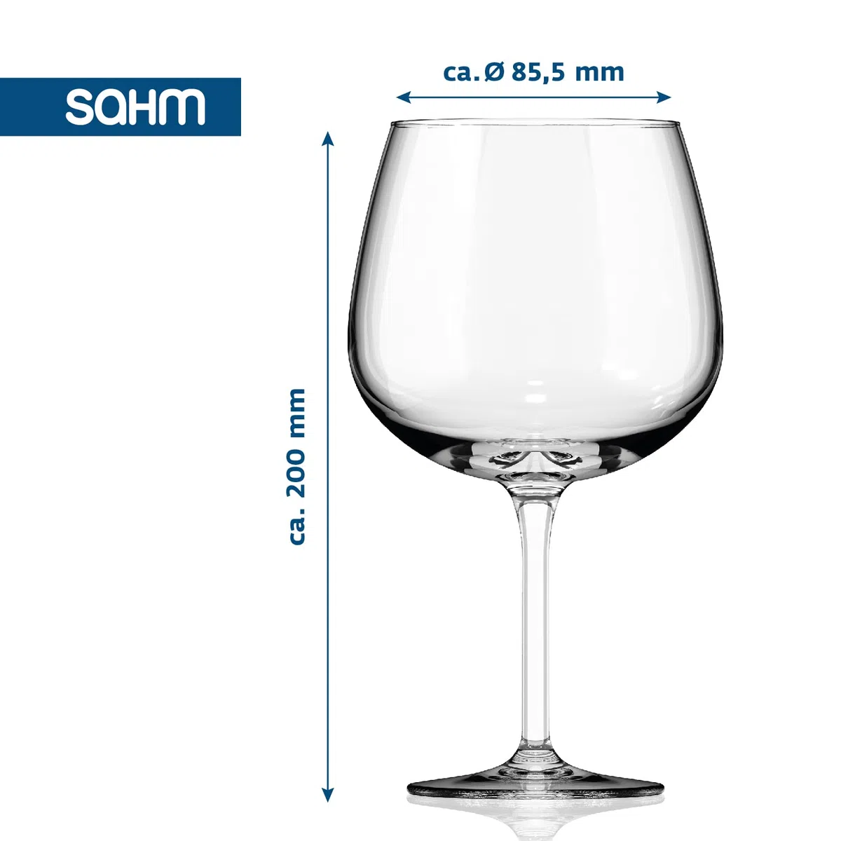 Sahm Bicchieri da cocktail – Set Bicchieri cocktail vetro 6 pz adatti come coppe gelato, frappè – Bicchieri long drink lavabili in lavastoviglie