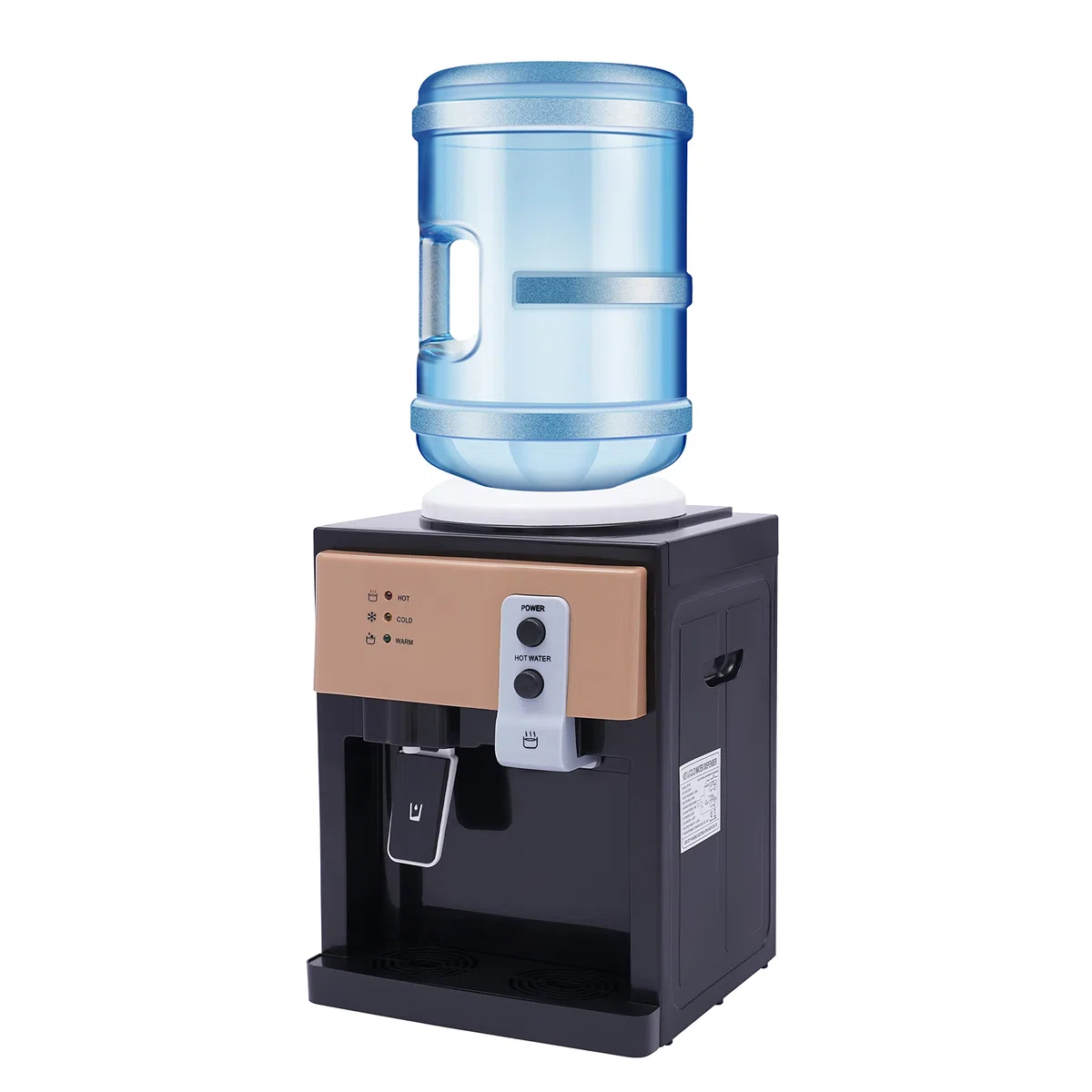 Distributore di acqua calda e fredda elettrica | Acqua 95°C e 8°C | Apparecchio da scrivania / cucina 220V 550W con serbatoio in acciaio inossidabile – Tempo di riscaldamento