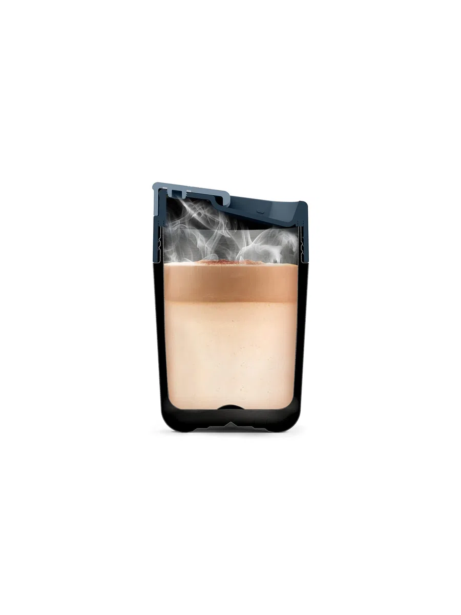 Joseph Joseph Sipp - Tazza da viaggio per caffè e the, Bicchiere termico con coperchio, a prova di perdite, riutilizzabile- 340 ml, Acciaio Inox