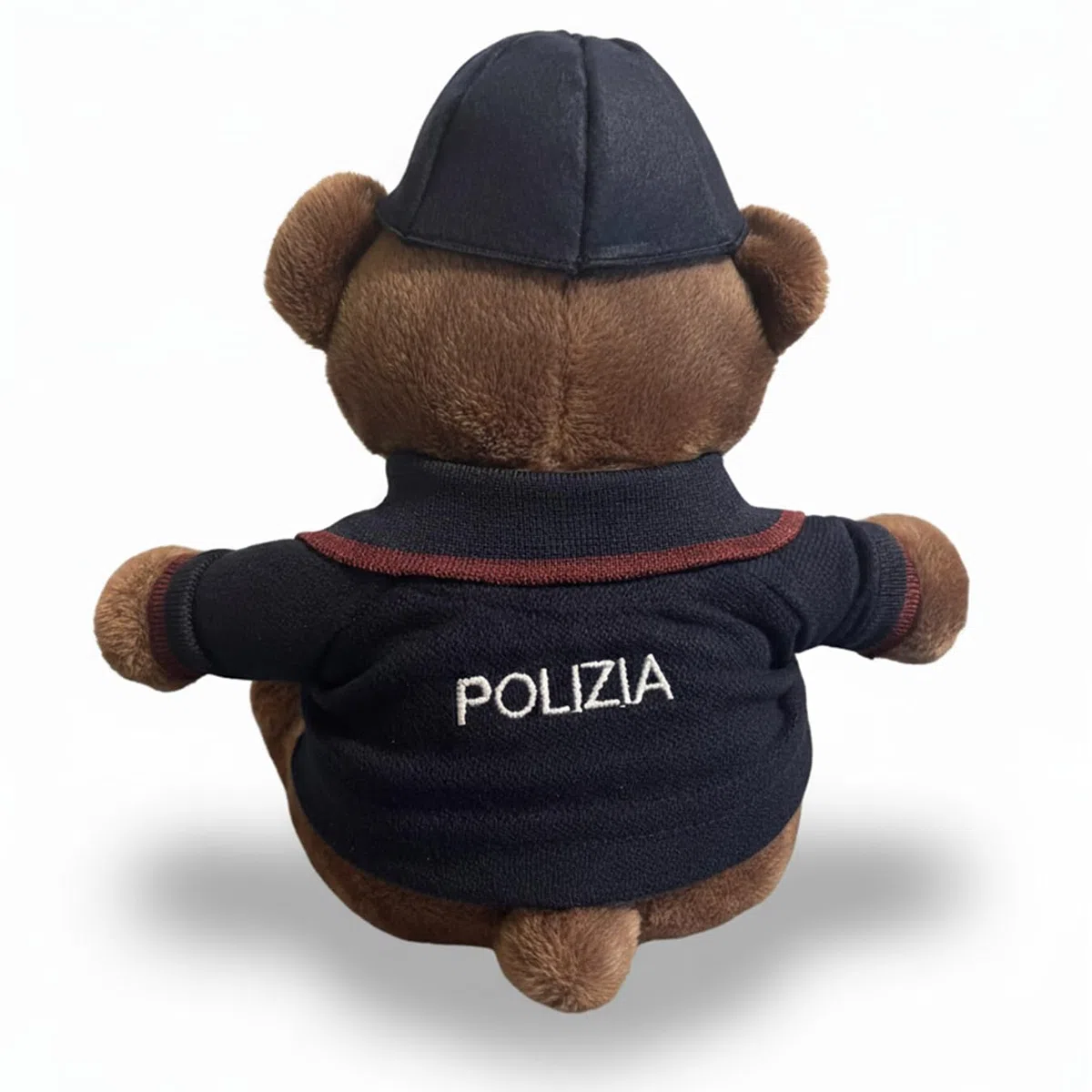 Orsetto Poliziotto Personalizzabile – Peluche Decorativo Forze dell’Ordine con Divisa Polizia, Nome Ricamato su Richiesta – Articolo da Collezione Non Giocattolo