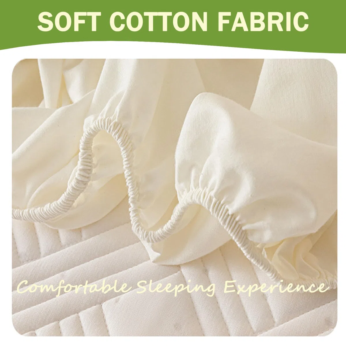 Odot Trapuntati Lenzuola Coprimaterasso con Angoli, Impermeabile Extra Profondo Morbido Elastica Proteggi Coprimaterasso per Letto Singolo Matrimoniale King Size (Bianco,180x220+28cm)