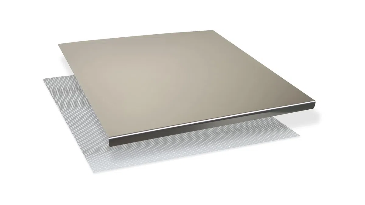 INOXLM Tagliere Spianatoia per impastare Piano da Lavoro in Acciaio Inox Varie Misure per Cucina per Bar per Ristorante per impastare 40X44 modello GEMELLI