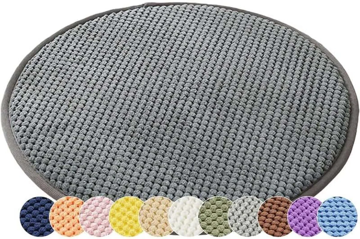 Cuscini rotondi per sedie 30/35/40/45/50 cm, cuscino per sedie da giardino, per sala da pranzo e giardino, per cucina e casa(Color 2,Diameter 40cm)