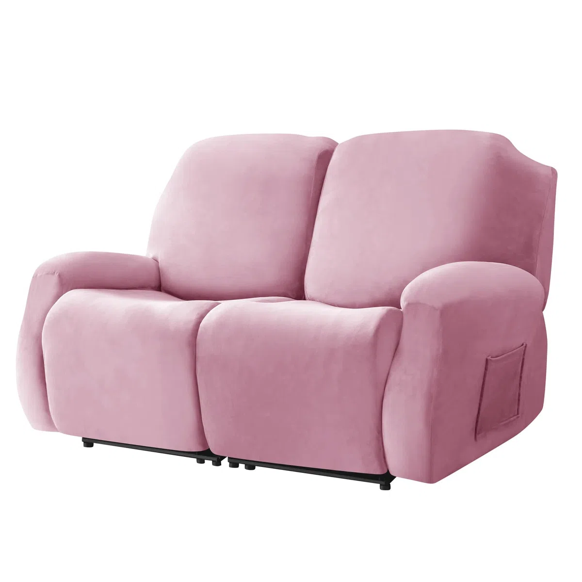 Copripoltrona relax in velluto for 2 posti, copripoltrona elasticizzata reclinabile 6 pezzi, copridivano copridivano proteggi mobili for soggiorno(Rose)