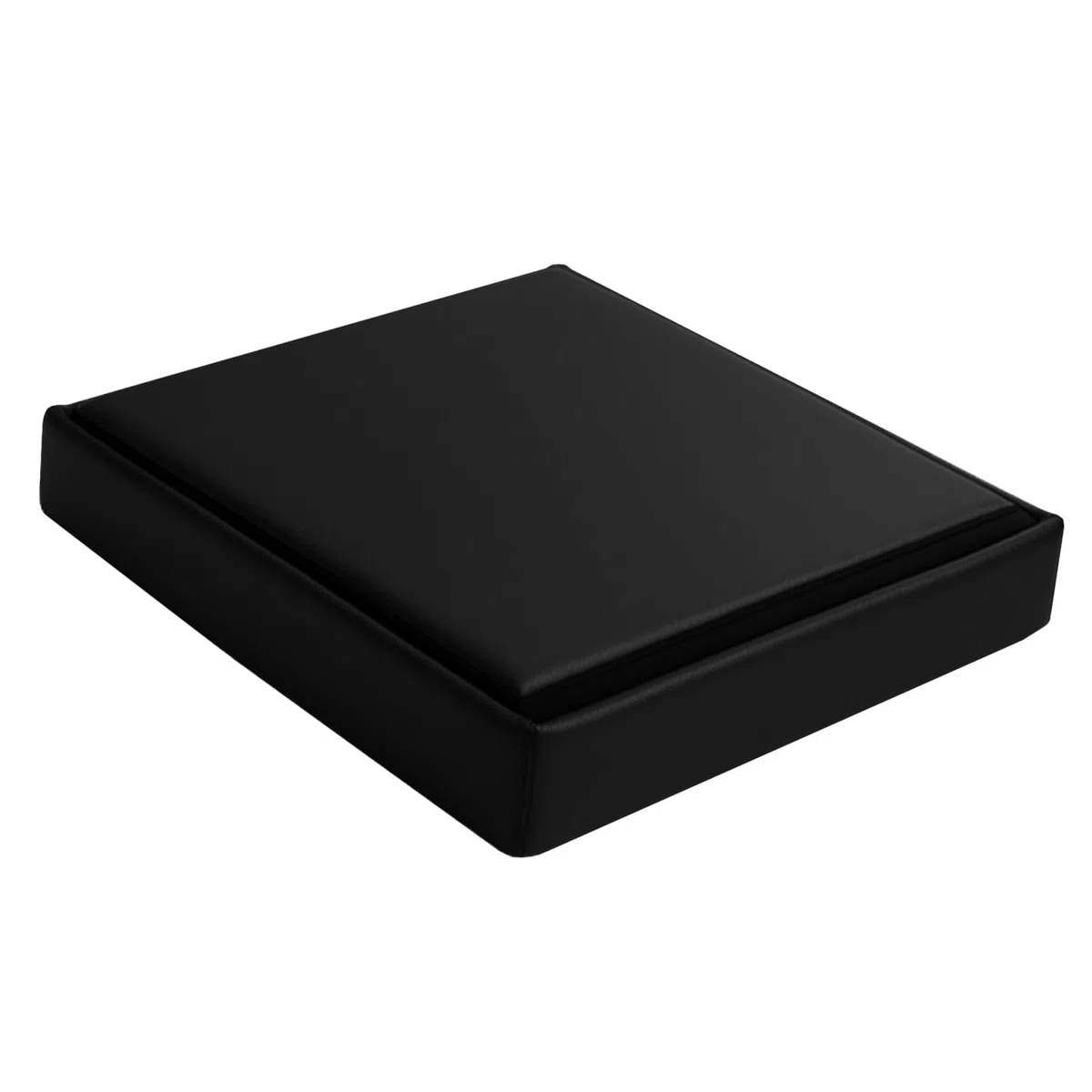 Ruhhy Pouf pieghevole, 54 l, in velluto, 60 x 30 x 30 cm, nero, portata fino a 80 kg, seduta e conservazione per soggiorno e camera da letto