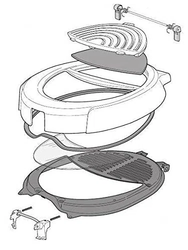 Delonghi coperchio filtro guarnizione oblò friggitrice Rotofry F38233 F38436