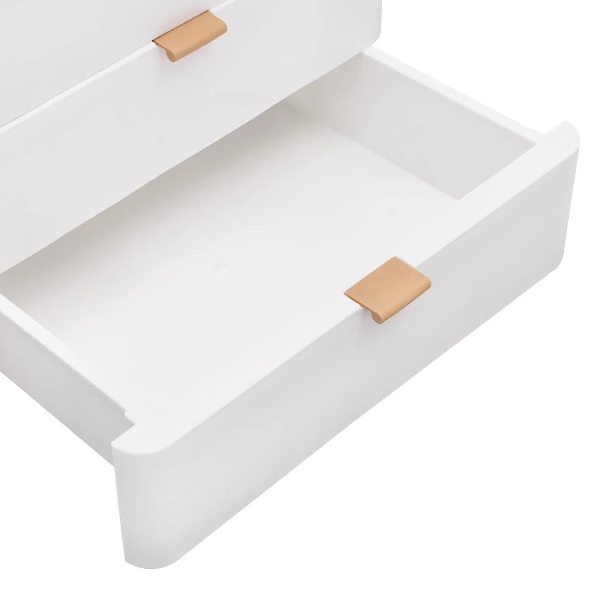 Organizer da scrivania a 3 ripiani, rettangolare, con cassetti, 26 x 20,2 x 22,3 cm, bianco