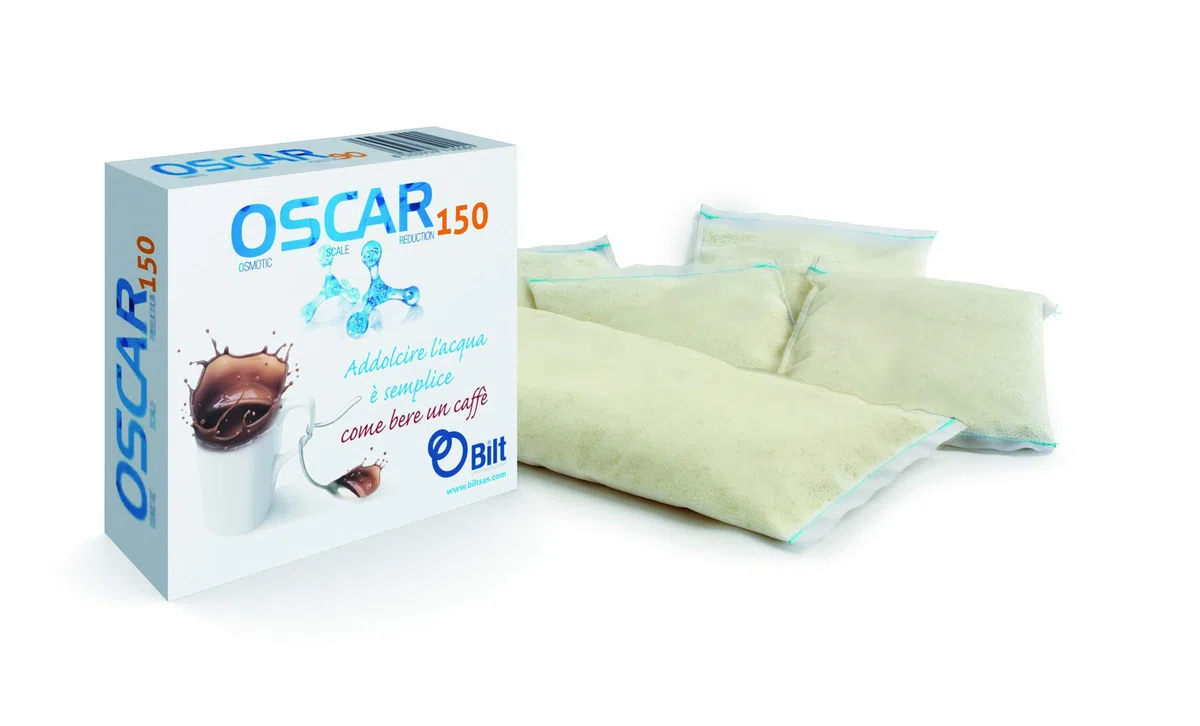 OSCAR 150 sacchetti filtro OEM indipendente dal sistema decalcificazione addolcitore acqua macchina da caffè Macchina per caffè espresso Macchina portafiltro Serbatoio dell'acqua (3 150)