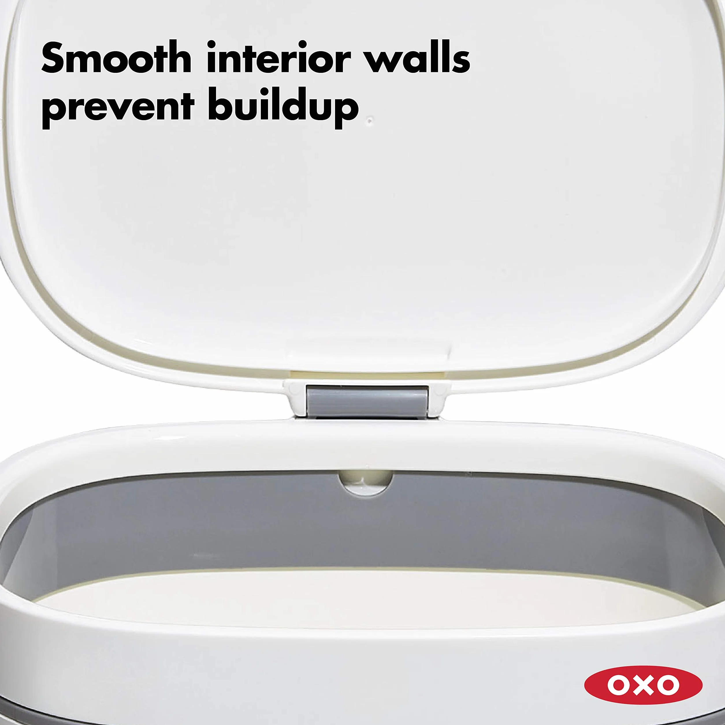 OXO Good Grips Contenitore da Cucina per Compost, Bianco/Grigio, 6.6 L