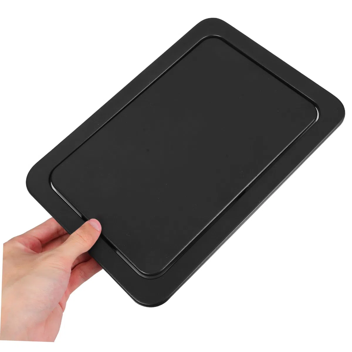 Valvola della spazzatura in acciaio inox con coperchio incorporato Recessed Trash Can Lid Flippbar per cucina piano di lavoro e lavandino, robusto, facile da pulire, efficiente